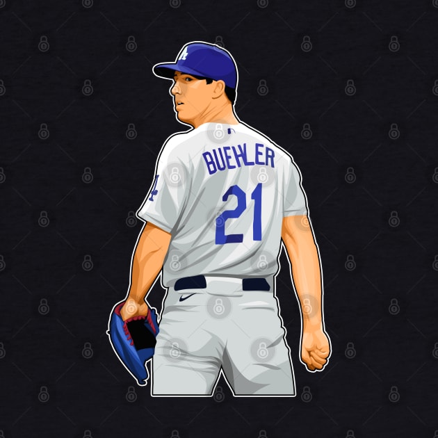 Walker Buehler #21 Wait the Ball by RunAndGow